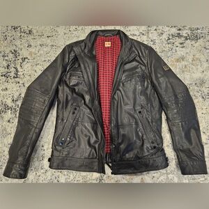 Hugo Boss Orange leather jacket